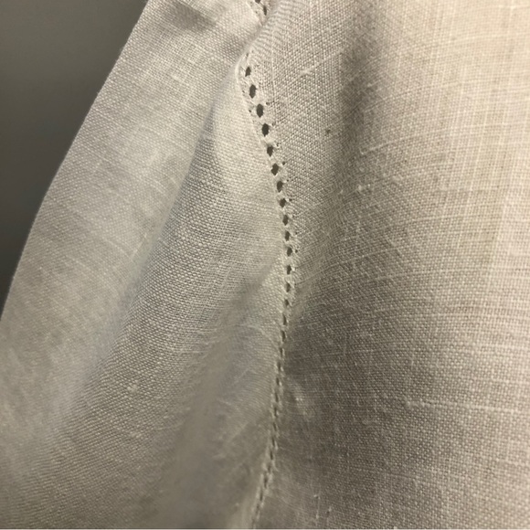 NEXT White Linen Button Down Blouse, Sz 10 - Picture 4 of 12